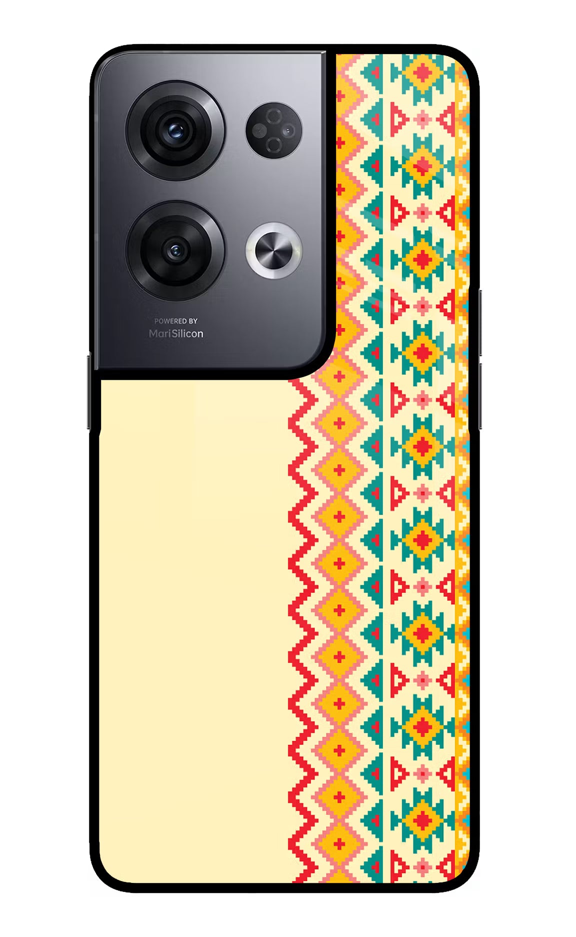 Ethnic Seamless Oppo Reno8 Pro Glass Case