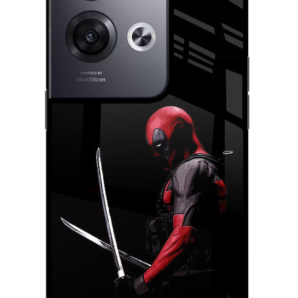 Deadpool Oppo Reno8 Pro Glass Case Back Cover by Casekaro