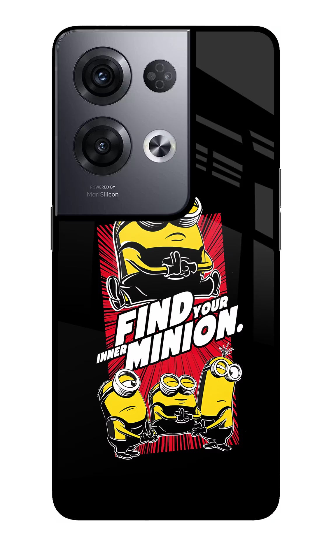 Find your inner Minion Oppo Reno8 Pro Glass Case