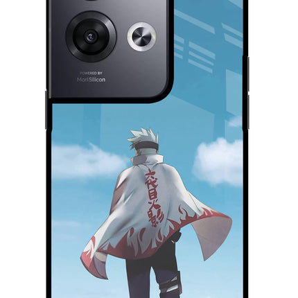 Kakashi Oppo Reno8 Pro Glass Case Back Cover by Casekaro
