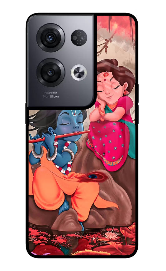 Radhe Krishna Oppo Reno8 Pro Glass Case