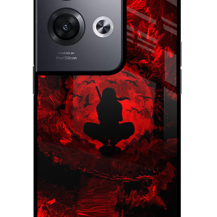 Itachi Uchiha Oppo Reno8 Pro Glass Case Back Cover by Casekaro