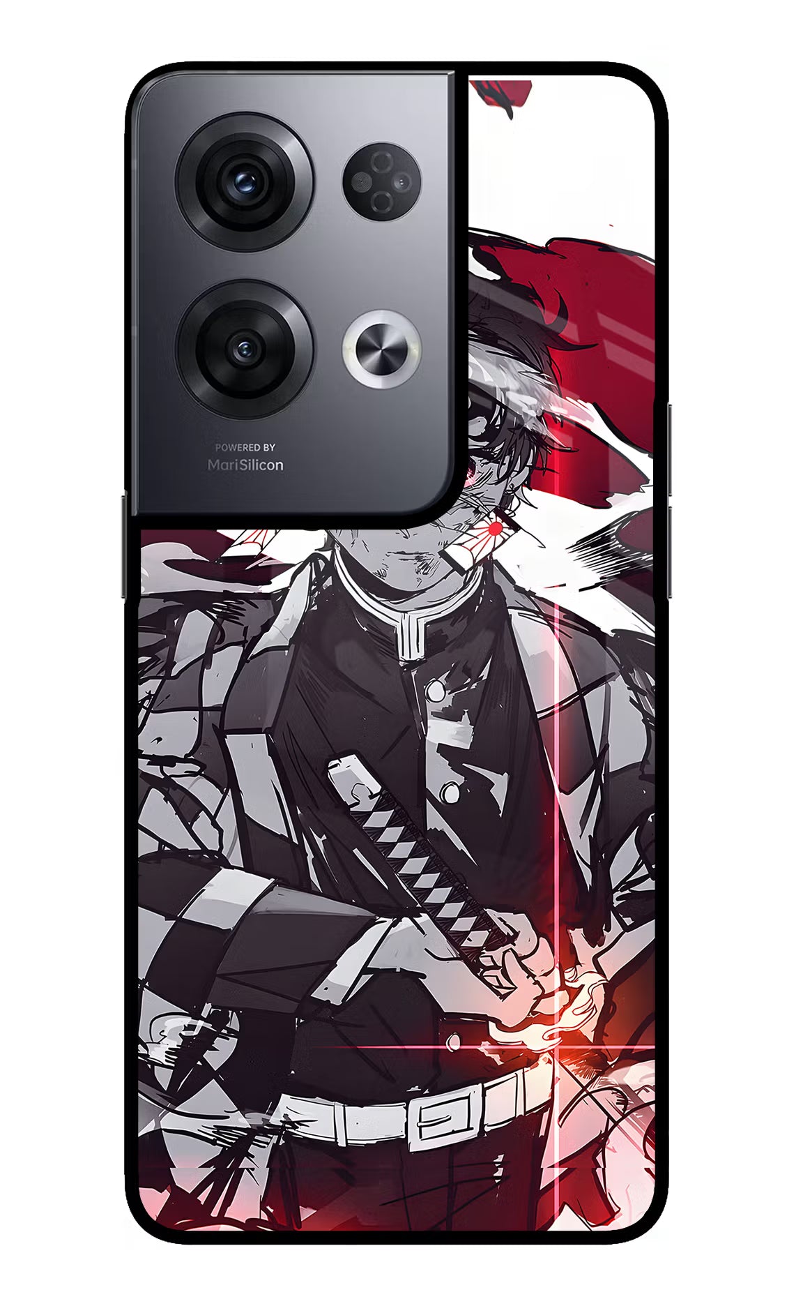 Demon Slayer Oppo Reno8 Pro Glass Case