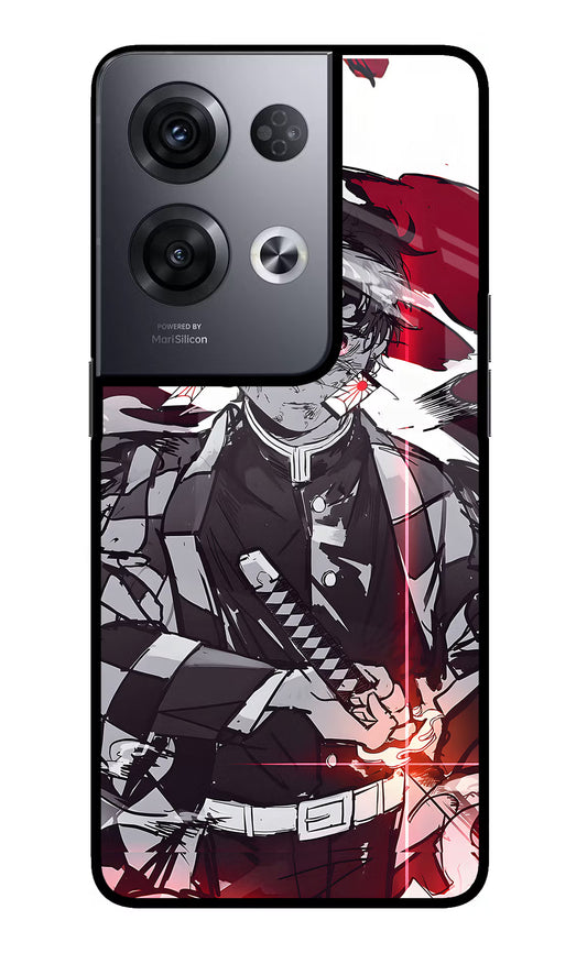 Demon Slayer Oppo Reno8 Pro Glass Case