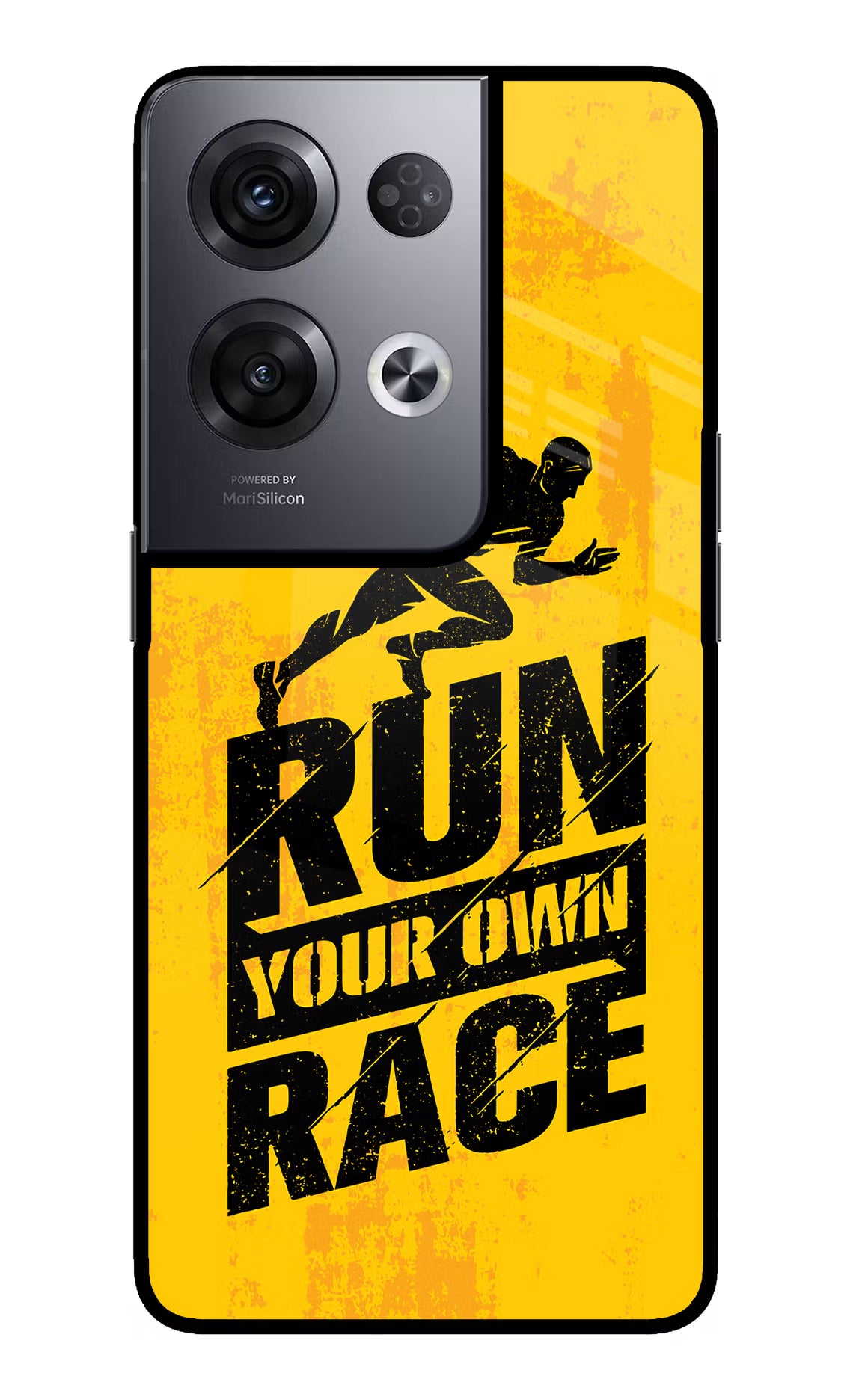 Run Your Own Race Oppo Reno8 Pro Glass Case