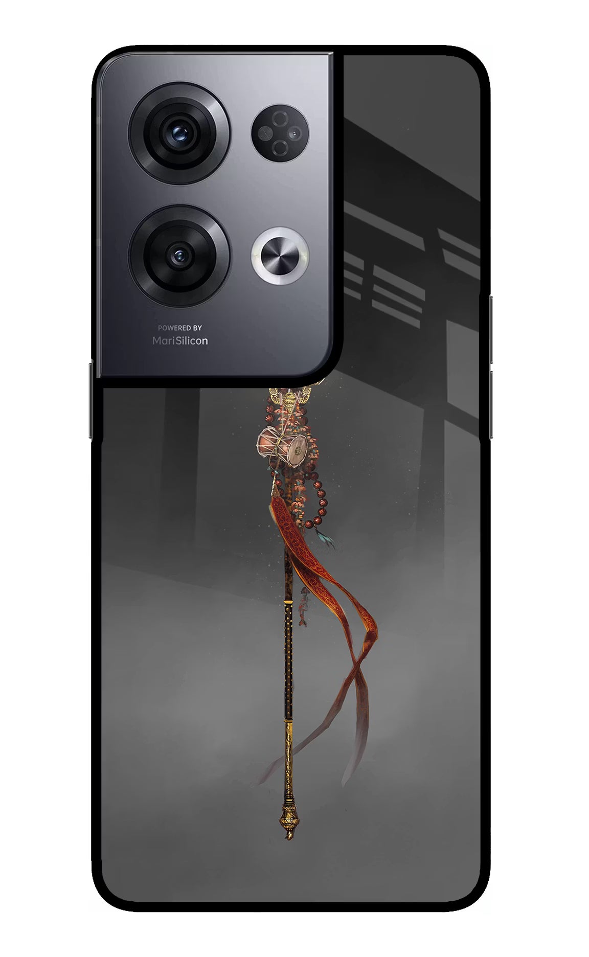 Shiv Trishul Oppo Reno8 Pro Glass Case