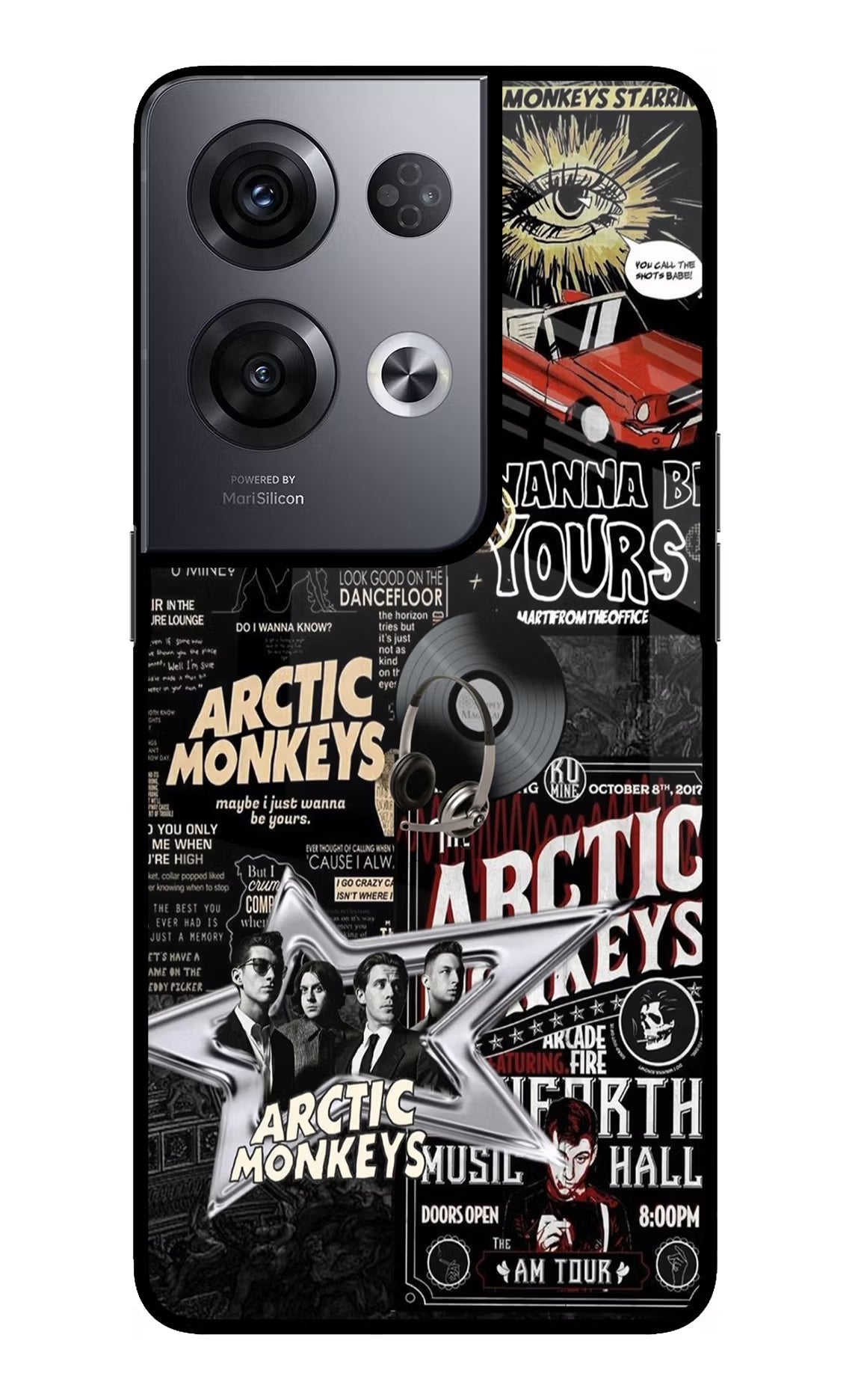 Arctic Monkeys Oppo Reno8 Pro Glass Case Back Cover by Casekaro