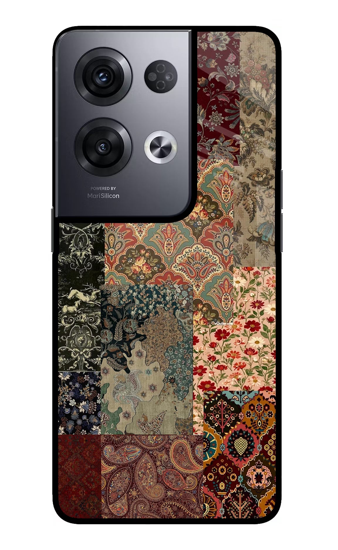 Desi Print Oppo Reno8 Pro Glass Case Back Cover by Casekaro