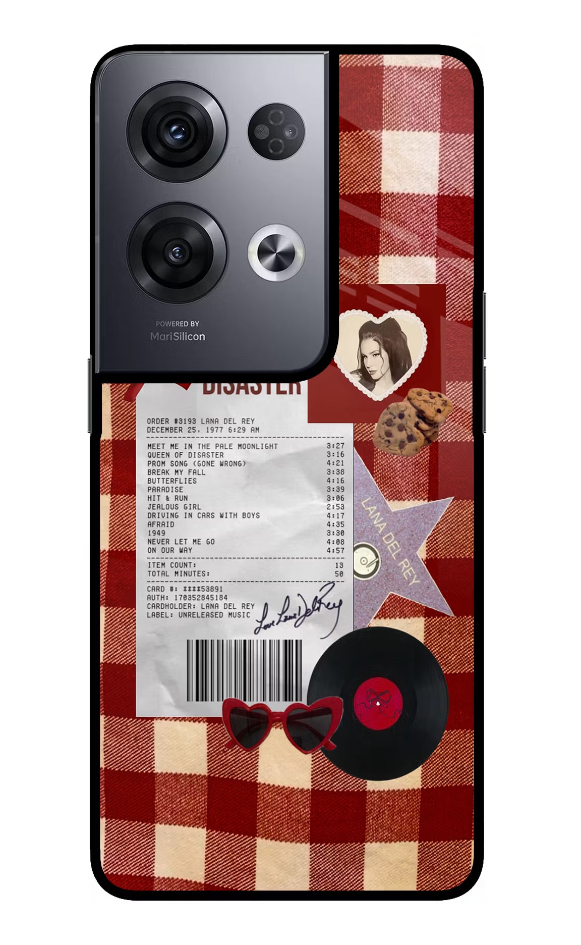 Queen of Disaster Oppo Reno8 Pro Glass Case Back Cover by Casekaro