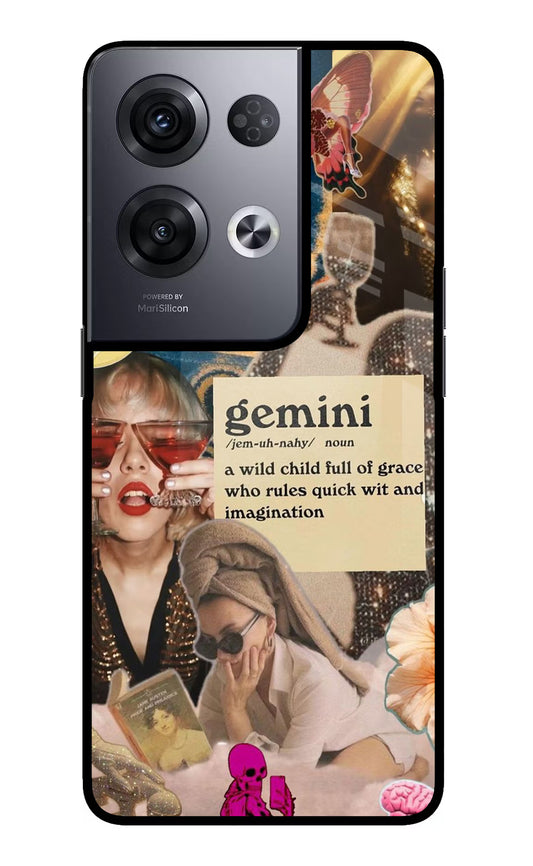 Gemini Zodiac Oppo Reno8 Pro Glass Case