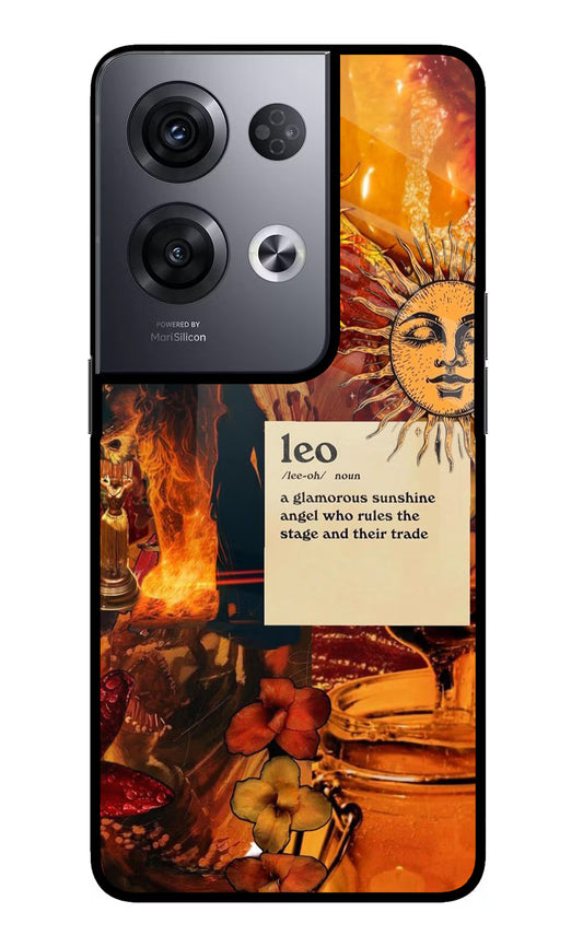 Leo Zodiac Oppo Reno8 Pro Glass Case