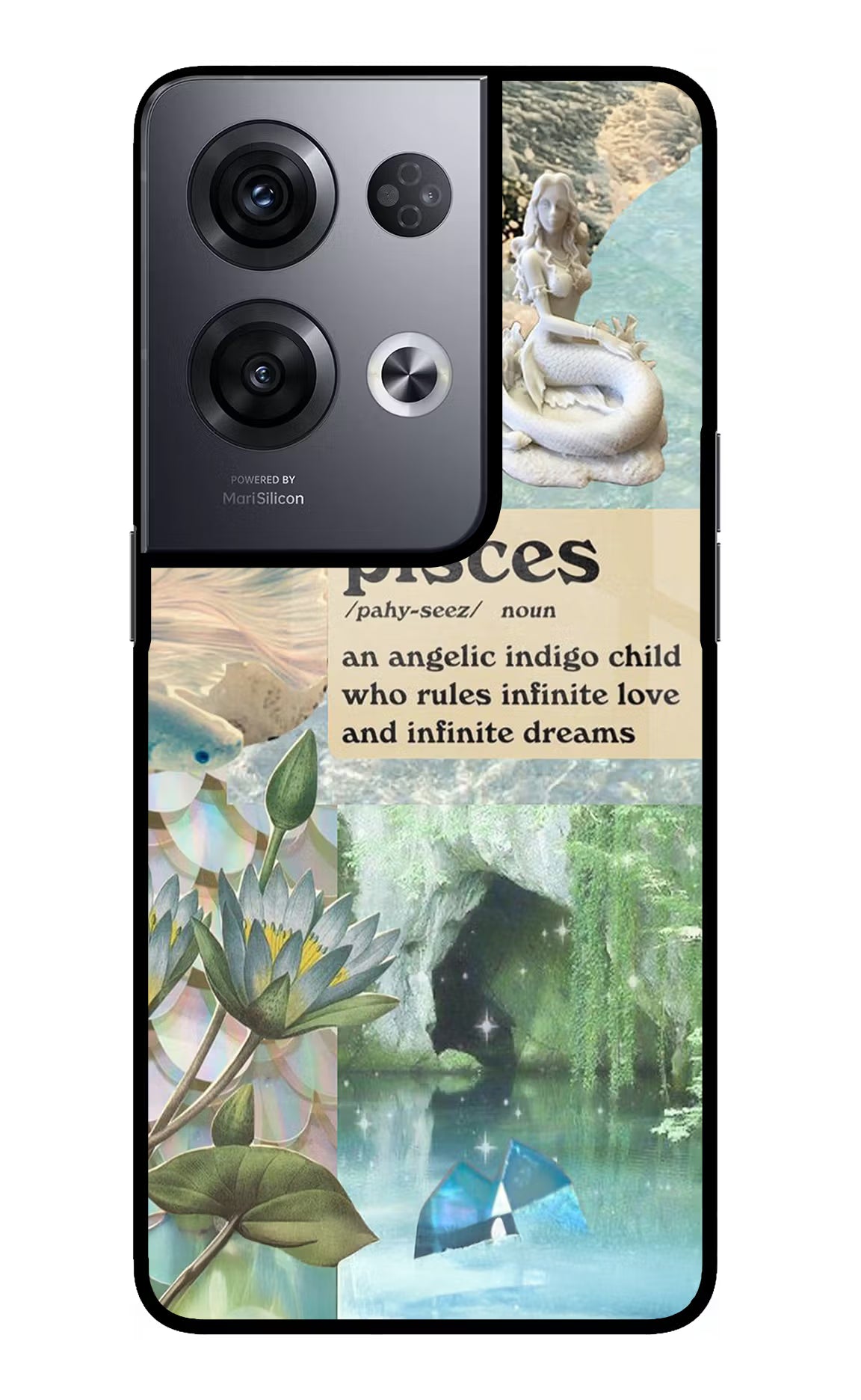 Pisces Zodiac Oppo Reno8 Pro Glass Case