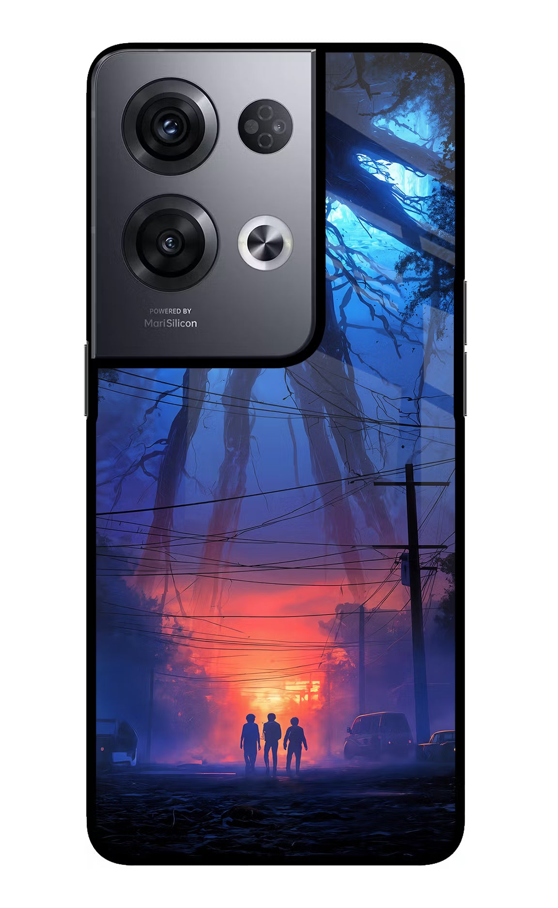 Ordinary Things Shadow Oppo Reno8 Pro Glass Case Back Cover by Casekaro