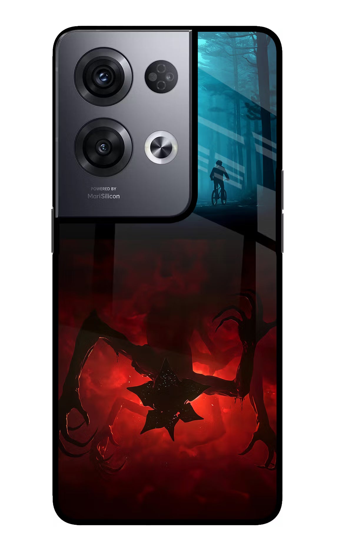 Ordinary Things Downside Up Oppo Reno8 Pro Glass Case Back Cover by Casekaro