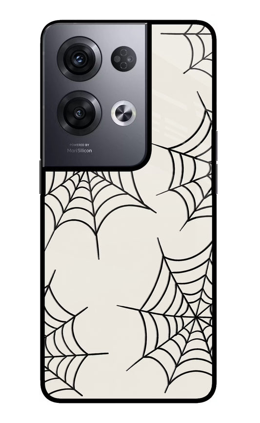 Spider Web Oppo Reno8 Pro Glass Case