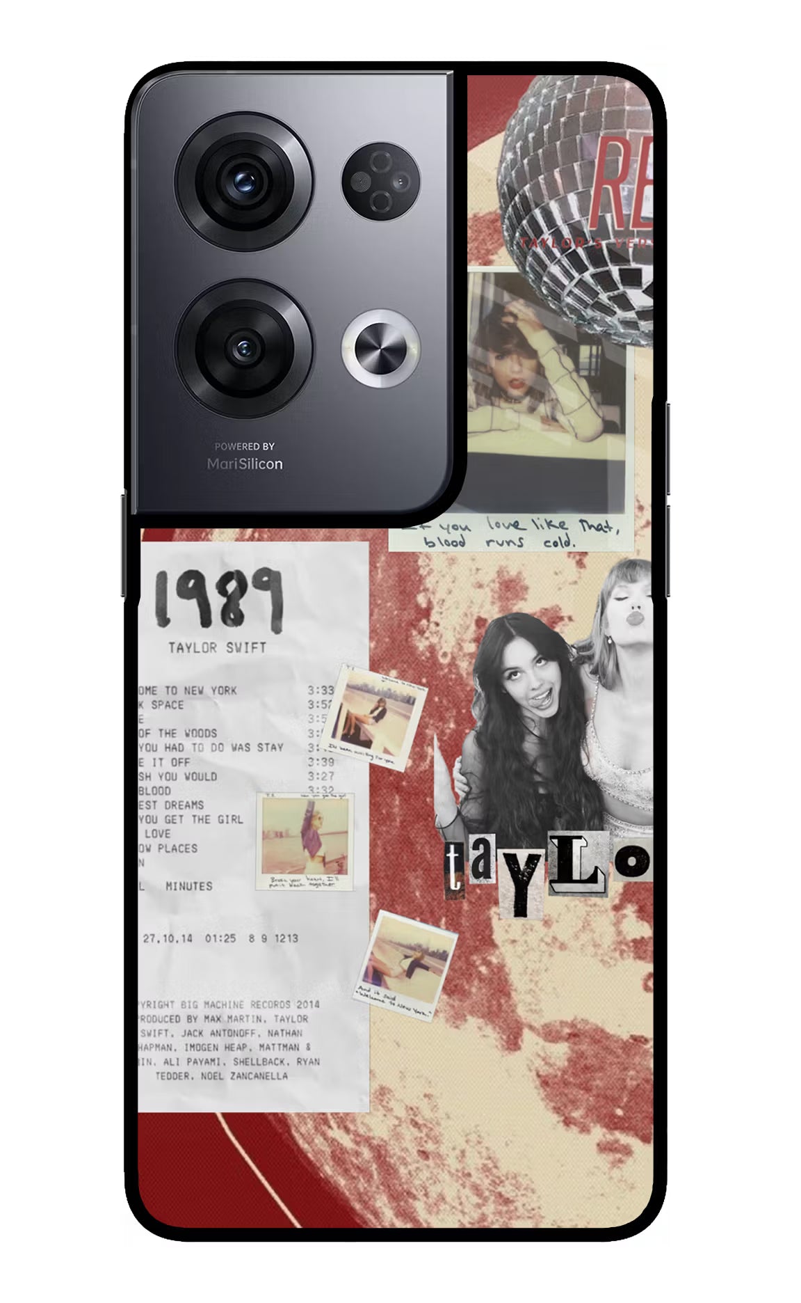 Taylor Swift Oppo Reno8 Pro Glass Case Back Cover by Casekaro