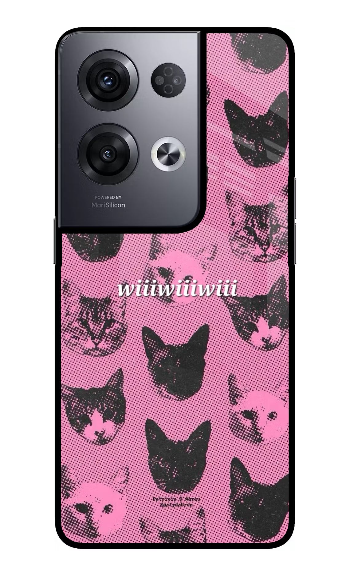 Pink Cats Oppo Reno8 Pro Glass Case