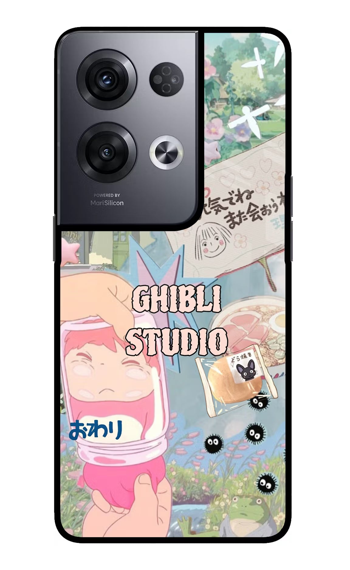 Studio Ghibli Oppo Reno8 Pro Glass Case