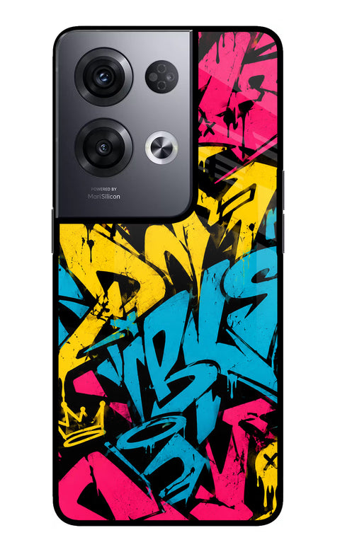 Graffiti Vibe Oppo Reno8 Pro Glass Case