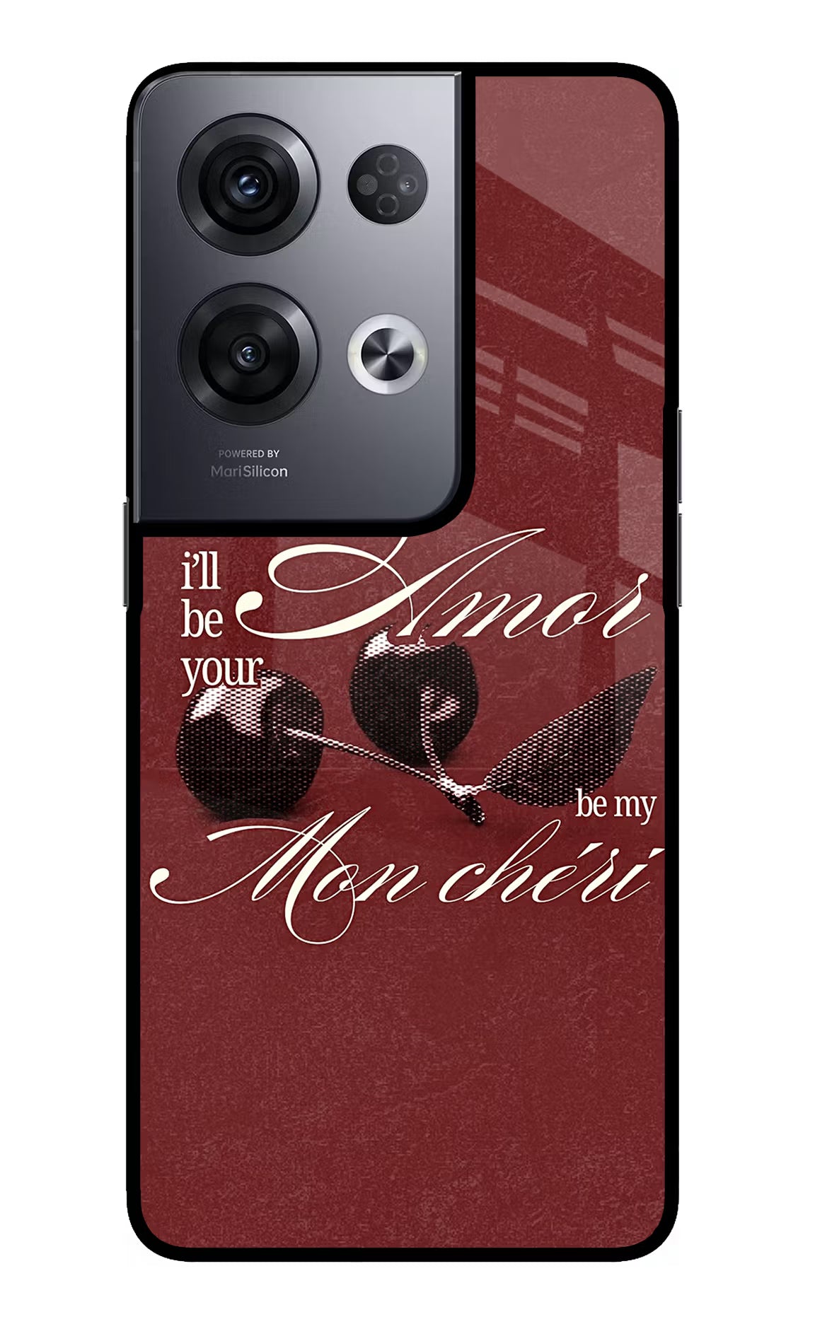 Velvet Cherry Oppo Reno8 Pro Glass Case
