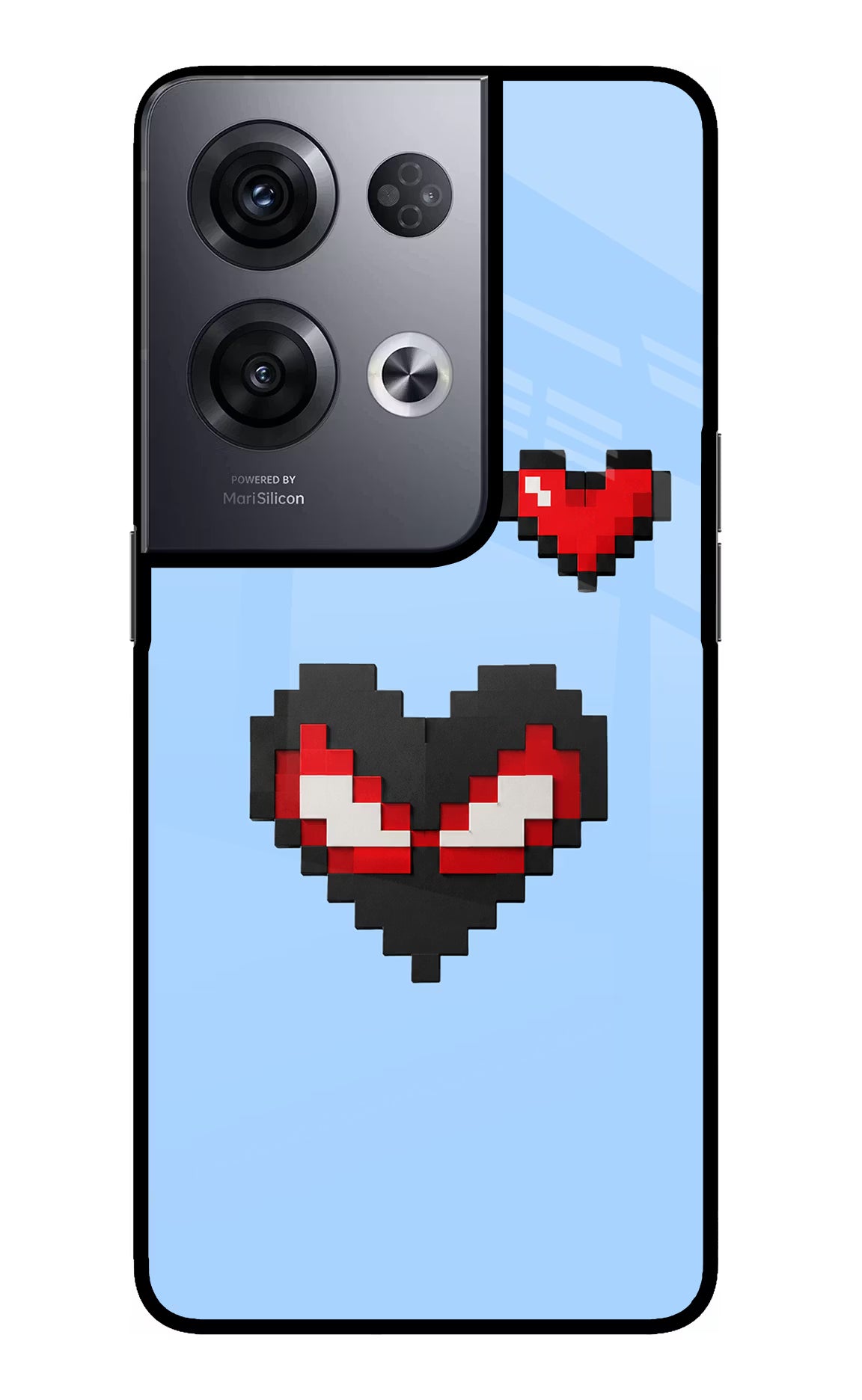 Peter Heart Oppo Reno8 Pro Glass Case