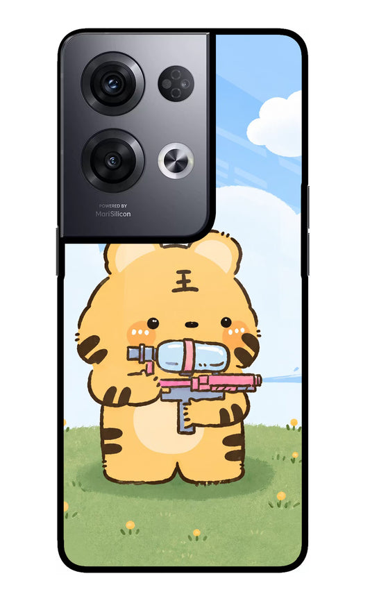 Tiger Treat Oppo Reno8 Pro Glass Case