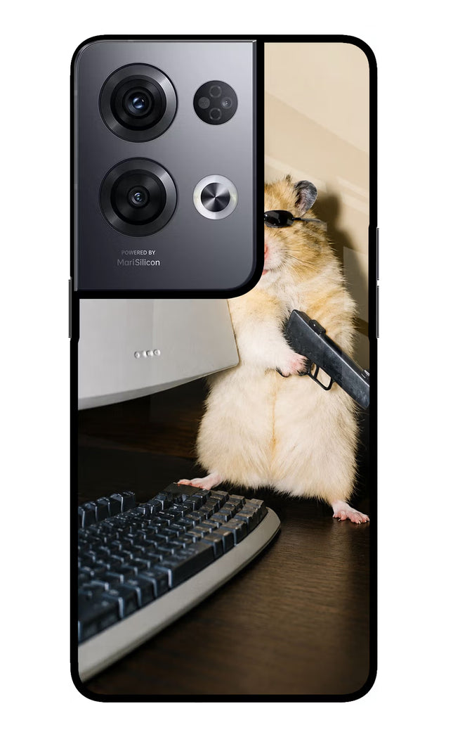 Hacker Hamster Oppo Reno8 Pro Glass Case