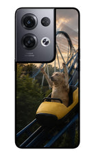 Rollercoaster Dog Oppo Reno8 Pro Glass Case