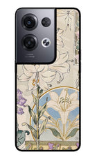 White Lily Oppo Reno8 Pro Glass Case