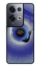 Dark Koi Oppo Reno8 Pro Glass Case