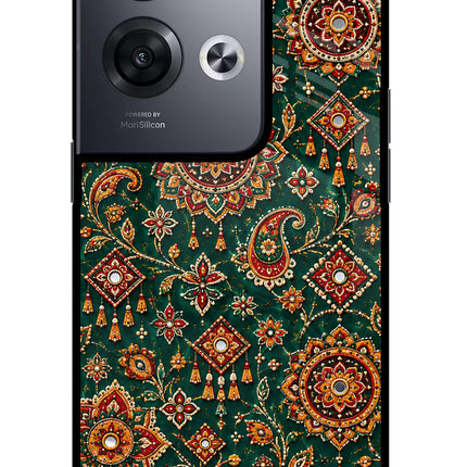 Green Pataka Oppo Reno8 Pro Glass Case
