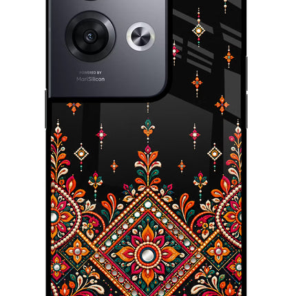 Noir Mehfil Oppo Reno8 Pro Glass Case