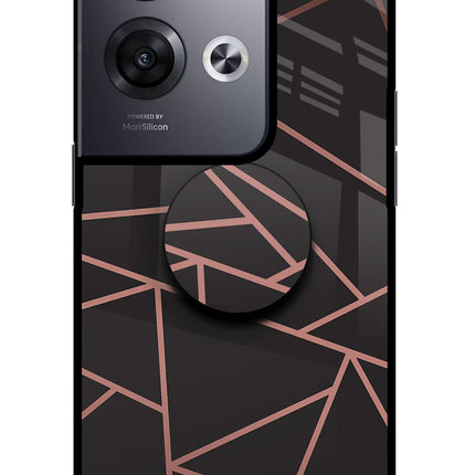 Geometric Pattern Oppo Reno8 Pro Pop Case by Casekaro