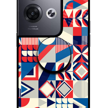 Colorful Pattern Oppo Reno8 Pro Pop Case by Casekaro