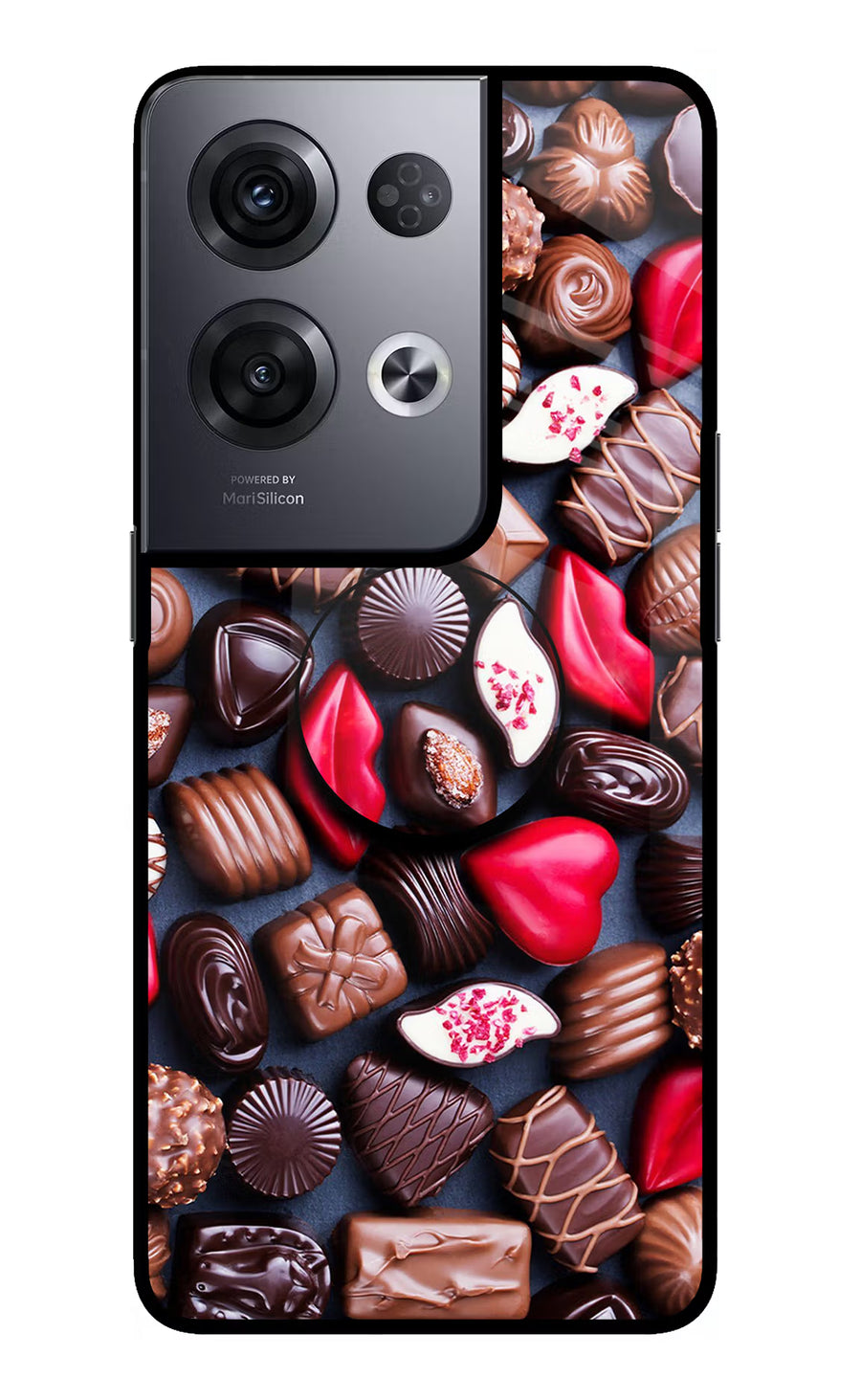 Chocolates Oppo Reno8 Pro Pop Case, Glass case