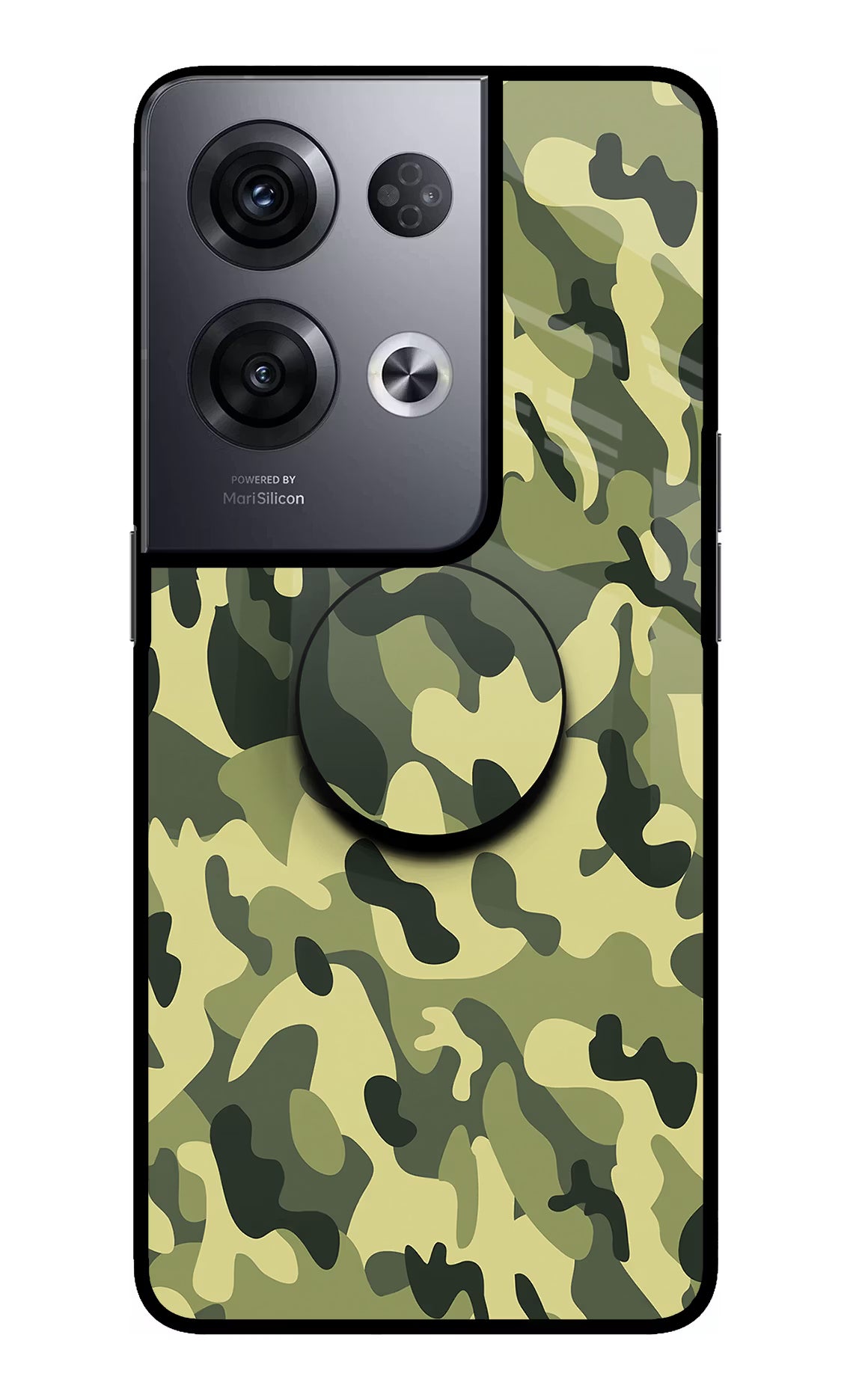 Camouflage Oppo Reno8 Pro Pop Case by Casekaro