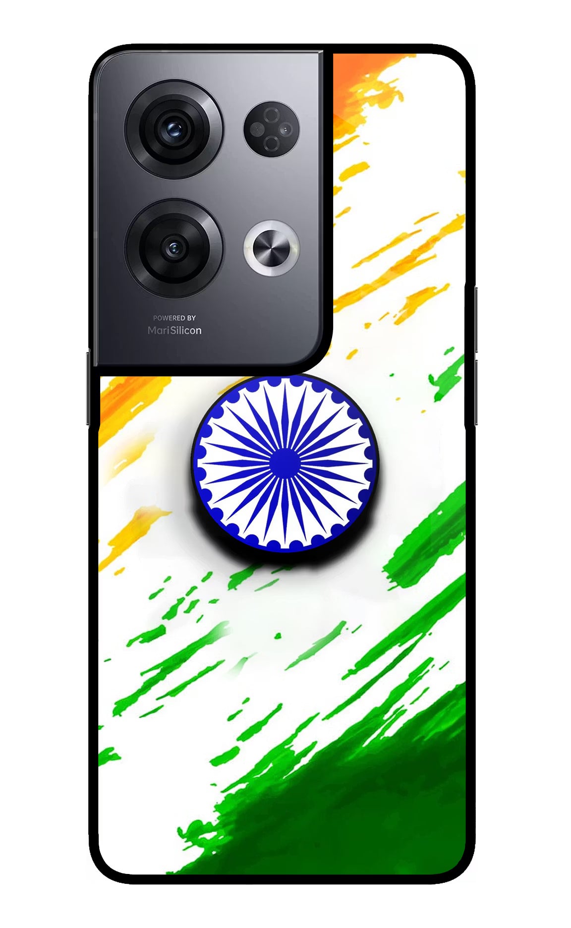 Indian Flag Ashoka Chakra Oppo Reno8 Pro Pop Case by Casekaro