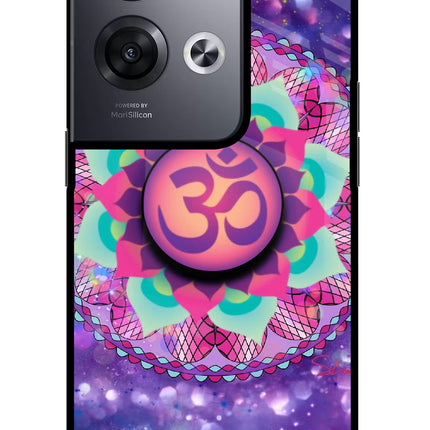 Om Purple Oppo Reno8 Pro Pop Case by Casekaro