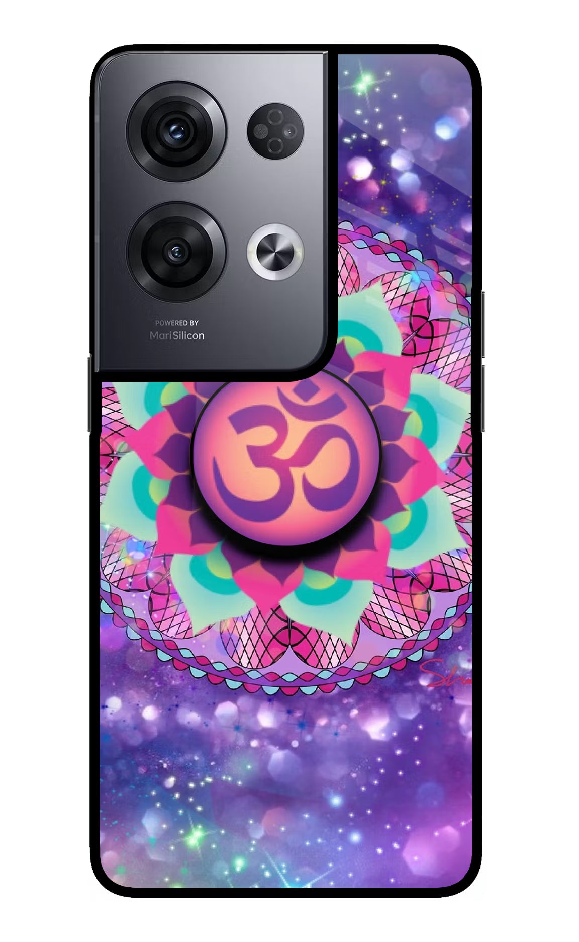 Om Purple Oppo Reno8 Pro Pop Case by Casekaro