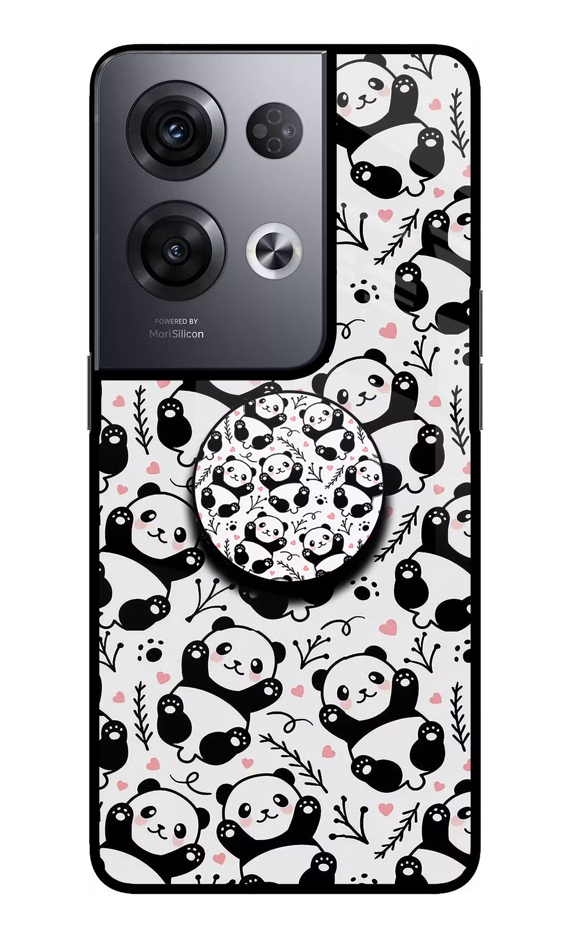 Cute Panda Oppo Reno8 Pro Pop Case by Casekaro