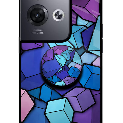 Cubic Abstract Oppo Reno8 Pro Pop Case by Casekaro