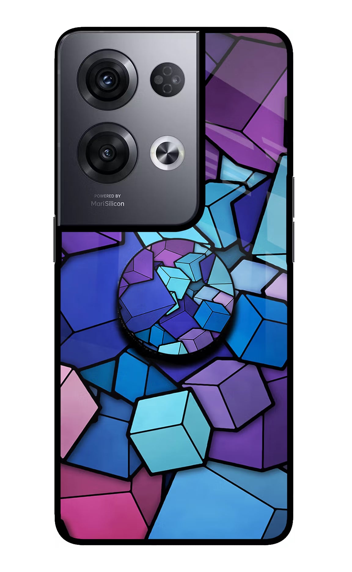 Cubic Abstract Oppo Reno8 Pro Pop Case by Casekaro
