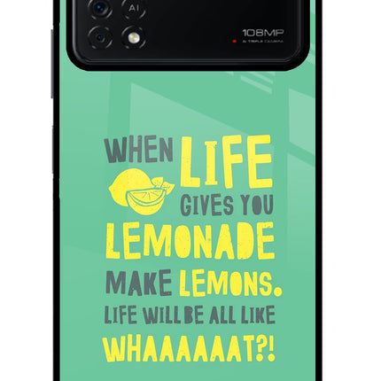 Quote Poco X4 Pro Glass Case