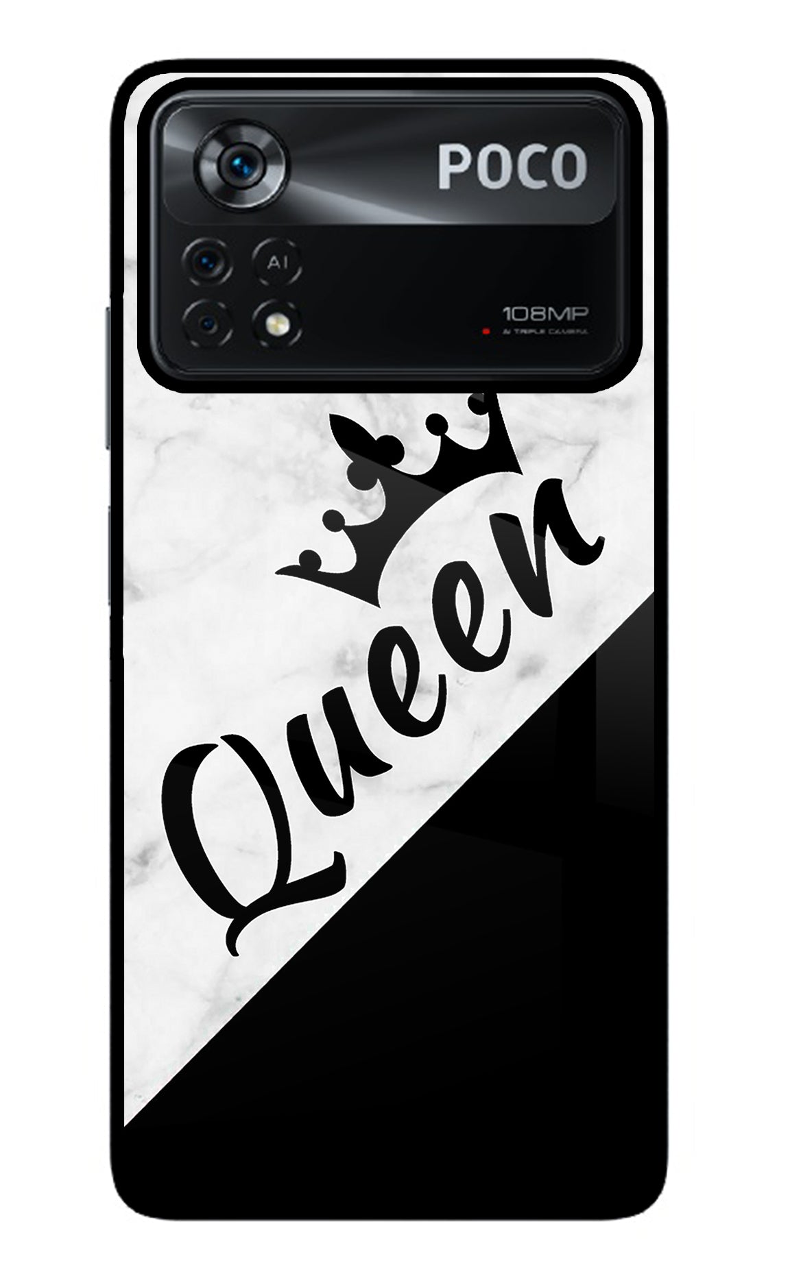 Queen Poco X4 Pro Glass Case