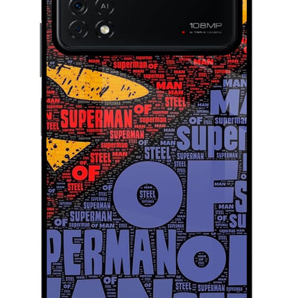 Superman Poco X4 Pro Glass Case