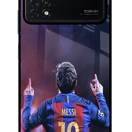 Messi Poco X4 Pro Glass Case