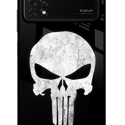 Punisher Skull Poco X4 Pro Glass Case