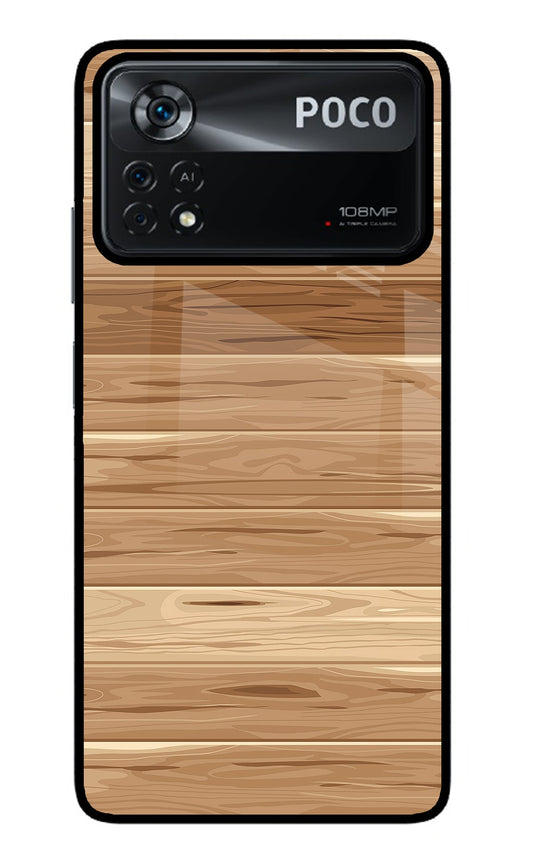Wooden Vector Poco X4 Pro Glass Case