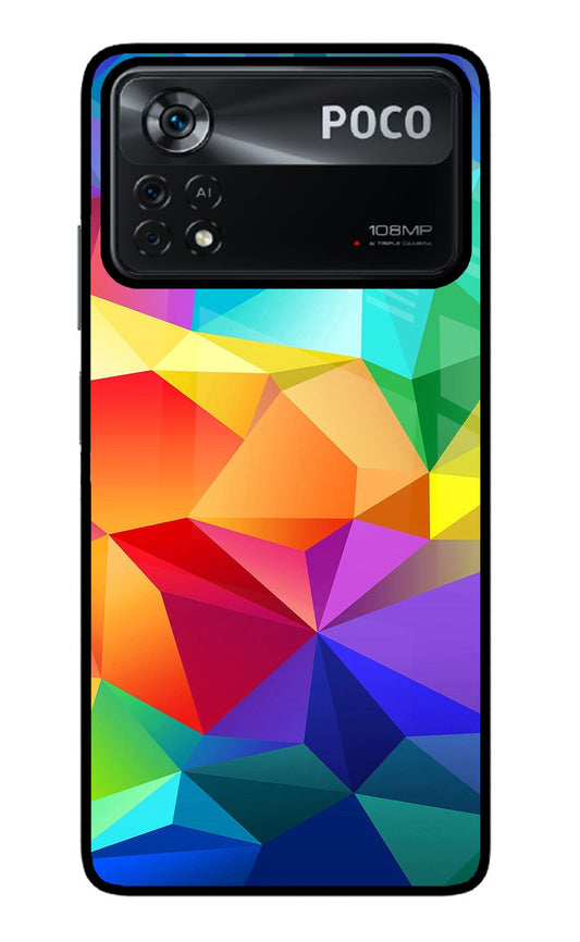 Abstract Pattern Poco X4 Pro Glass Case