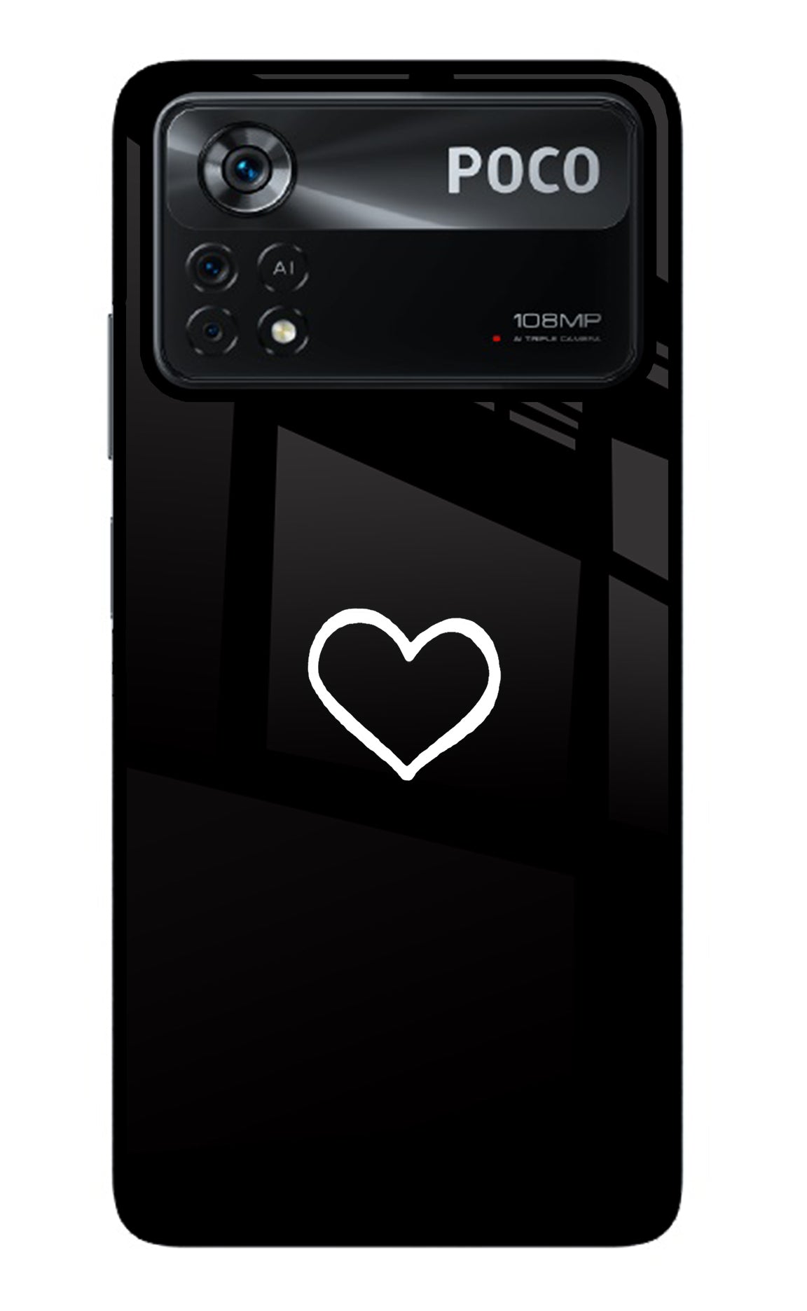 Heart Poco X4 Pro Back Cover